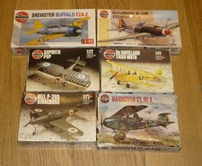 6 x various 1/72 scale - Airfix - aircraft kits - see Description for details