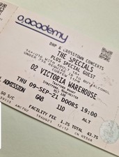The Specials Ticket x 2 Unused