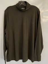 Lands' End Army Green Mock