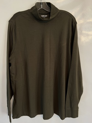 Lands end army green mock - lands',