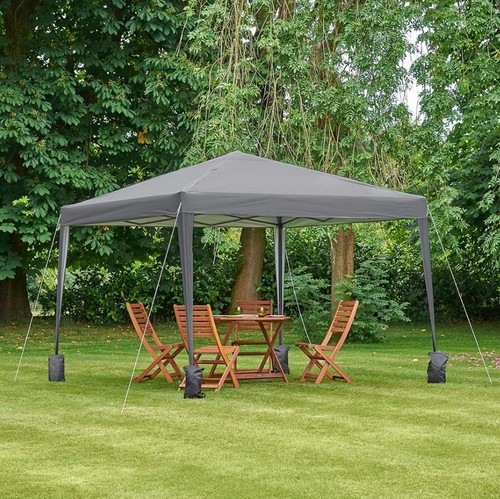 Grey pop gazebo x 3m - pop-up,
