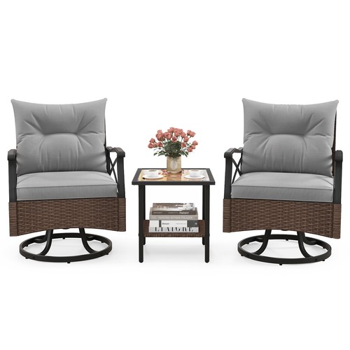 Piece patio swivel rocker - 3,