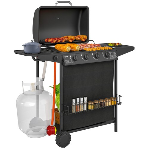 Outsunny burner gas barbecue - outsunny,