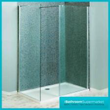 Shower Enclosure Walk In Wet Room Shower Tray Cubicle 8mm Glass Screen Panel