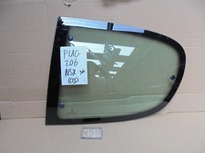 PEUGEOT 206 3DOOR HATCH NEARSIDE PASSENGER SIDE REAR QUARTER WINDOW GLASS