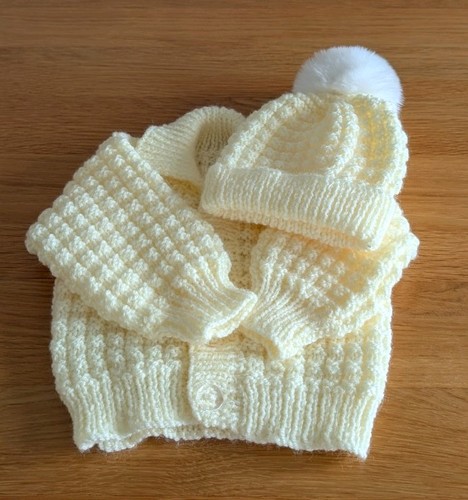 Lovely hand knitted - hand, baby