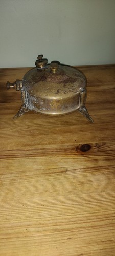 Old brass camping stove - camping,