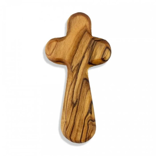 Olivewood holding cross - holding,