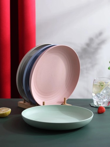 4pcs wheat straw plates - 4pcs,