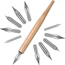 11 Pcs Dip Pens, Drawing Nibs