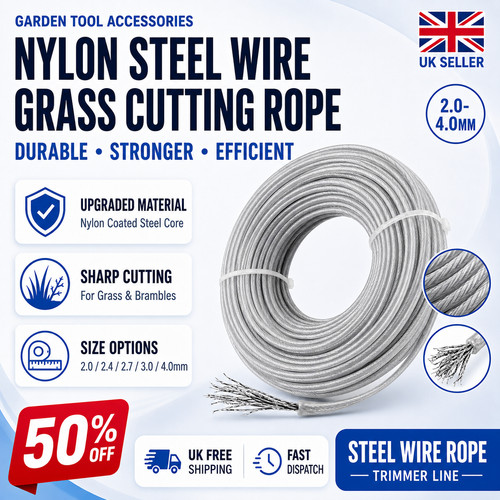 Garden strimmer line - strimmer, steel