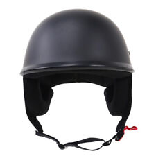 DOT Approved Motorcycle Flat Black Half Face Helmets Chopper Cruiser Biker
