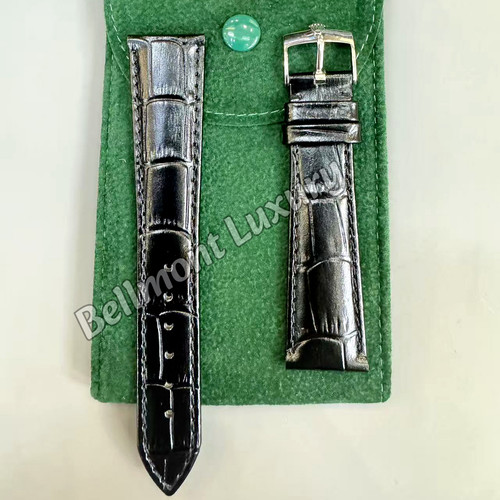 Rolex vintage black leather - black,