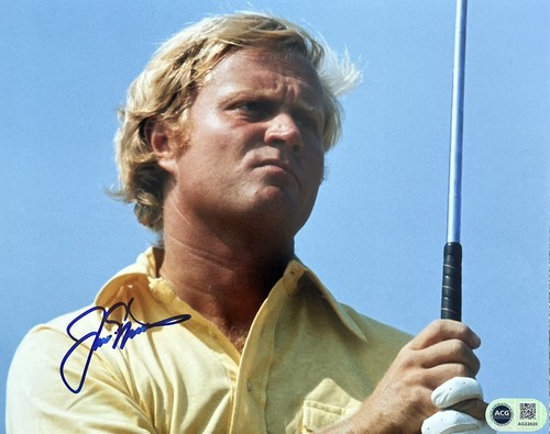 Jack nicklaus signed 10x8 golf - nicklaus,