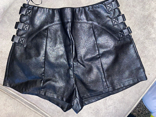 Women black faux leather - faux,