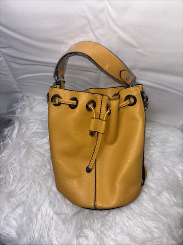Zara yellow leather crossbody - yellow,