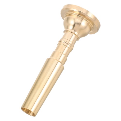 Golden brass bugle - bugle, mouthpiece