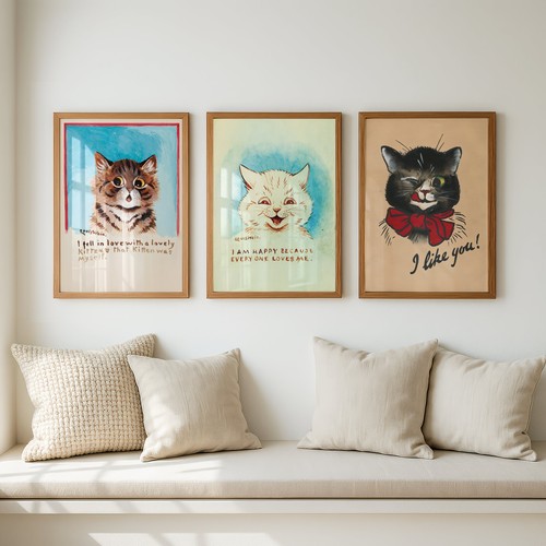 Louis wain cat paintings - cat,