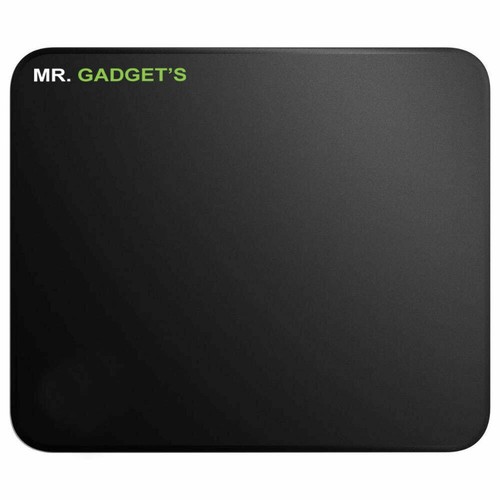 Plain black fabric mouse - plain, mat