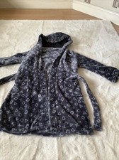 George Boys Grey Fleece PlayStation Hooded Dressing Gown 8-9 Years