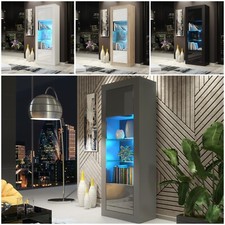 Display Cabinet 170cm | Sideboard | Modern Unit | Gloss Doors | Free LED |⭐⭐⭐⭐⭐