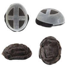 Mens Toupee Human Hair
