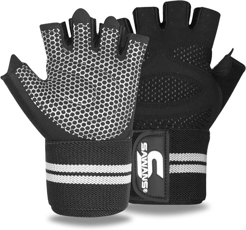 Gym gloves wrist support mens