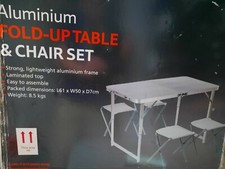 Folding picnic table and chairs set. Used not in box 