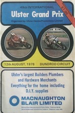 Ulster Grand Prix 1978 Programme Autographed Rodger Marshall & Dave Potter