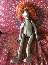 handmade  doll leather witch