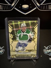 2022-23 Upper Deck Ice -Rookies Wyatt Johnston #109 Gold Patch /99 (AU, MEM, RC)