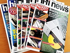 BULK  HI-FI NEWS BUNDLE OF 7  2007  MERIDIAN ARCAM LINN  LEEMA SALE PRICE £9.99
