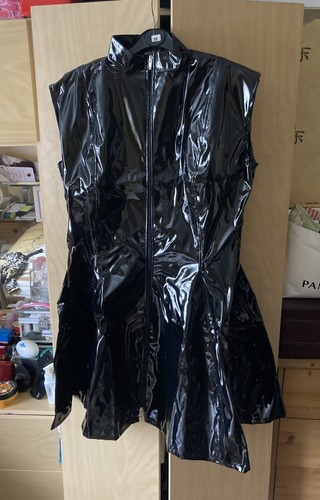 Misfitz black sleeveless pvc - sleeveless,
