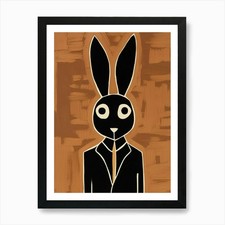 Rabbit In A Suit 1 Art Print