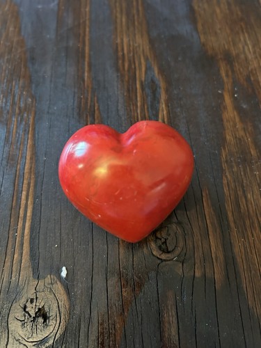 Soapstone heart carving - soapstone,