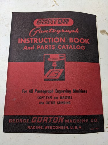 Gorton operator service manual - gorton,