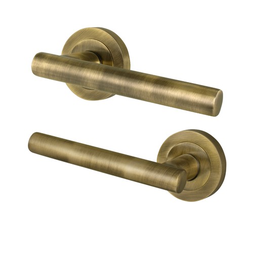 Brass internal door handle - brass,