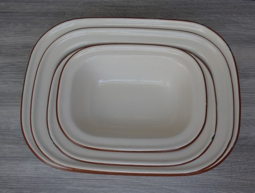 Vintage cream enamel - vintage,