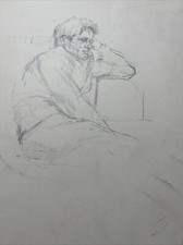 Unframed Pencil Sketch-Double