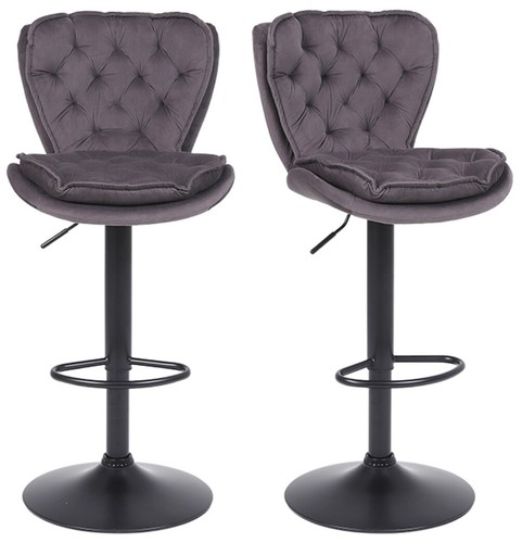 Grey velvet bar - x,