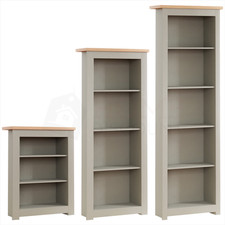 3 4 5 Tier Wooden Bookcase Shelf Shelving Tall Display Storage Wood Unit Stand