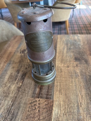 Miners lamp british coal - miners,