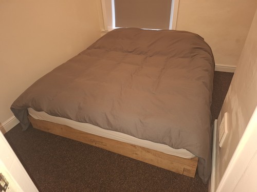 Italian white oak emperor bed - emperor,