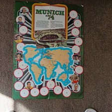 VERY RARE FKS 1972/73 World Cup Germany 1974 Munich '74 poster & stickers 24/25