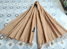 Ladies TieRack Frangi 100% fine  wool large pashmina shawl, new no tag 