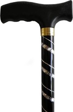 Walking stick Black & Silver