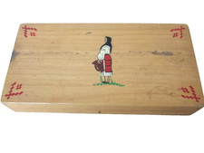 60s Wooden Pencil Case Box