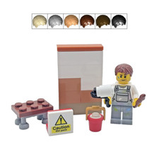 Genuine LEGO® Painter Decorator Gift Male Minifigure Interior Designer