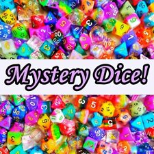 Mixed Bulk Bag Assorted Polyhedral Dice D4 D6 D8 D10 D00 D12 D20 Poly D&D RPGs