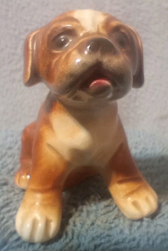 Goebel boxer puppy dog ceramic - goebel,